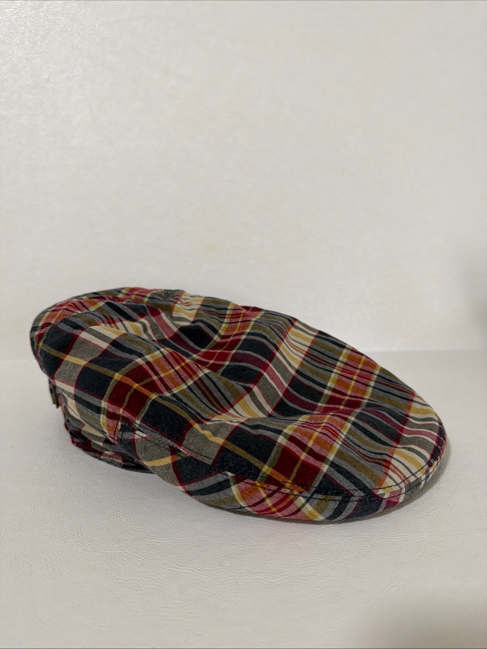 Vintage Polo Ralph Lauren Multicolor Plaid Newsboy Cap